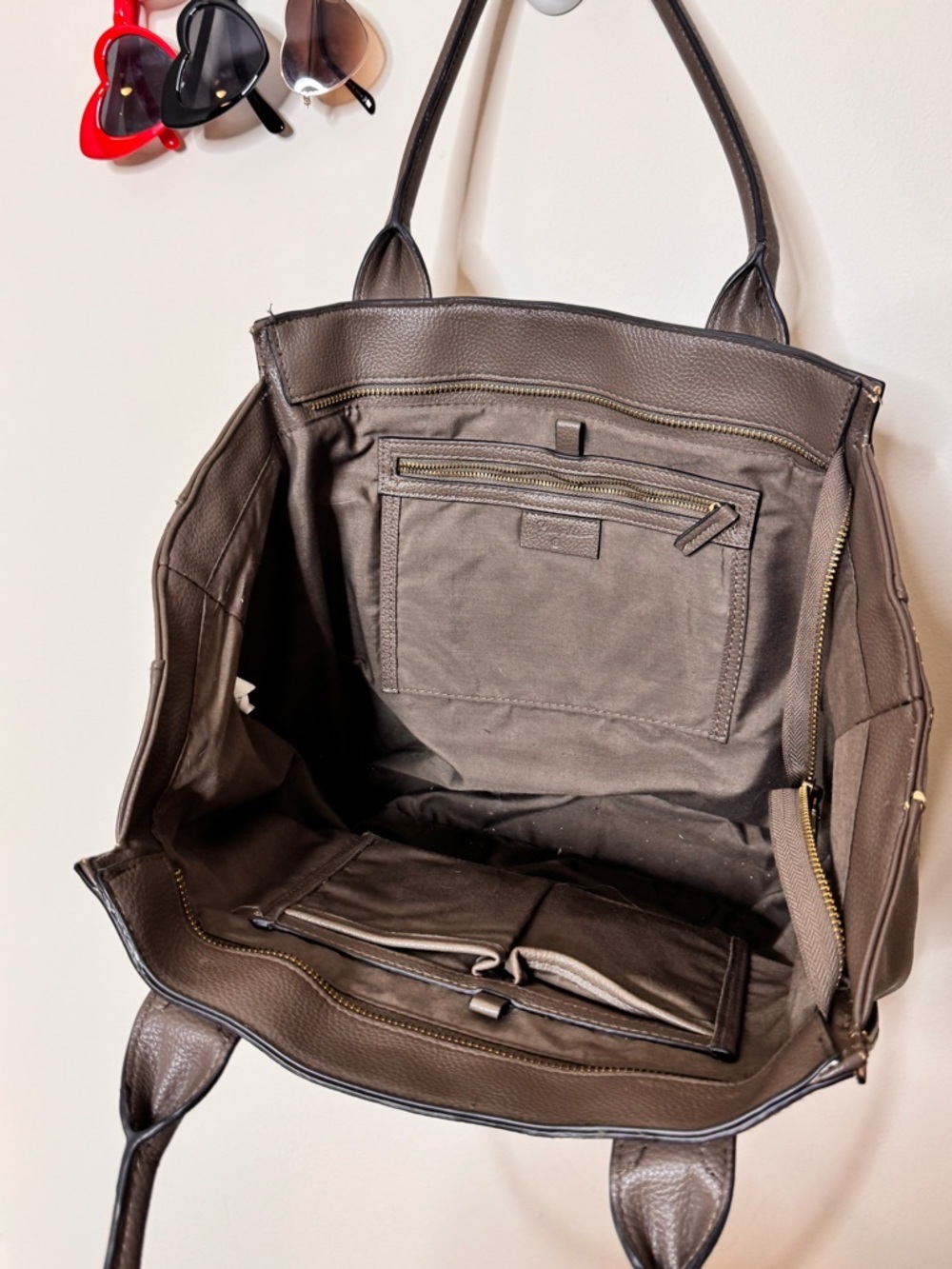 3.1 Phillip Lim for Target Brown Pebbled Leather Tote with Gold Hardware - Picture 5 of 6